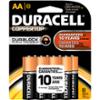 0041333825014 - DURACELL COPPERTOP AA BATTERIES, MN1500B8 - 8 PACK