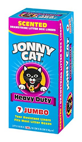 0041334001578 - JONNY CAT HEAVY DUTY LITTER BOX LINERS JUMBO - 7 CT