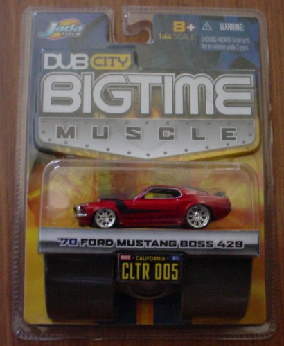 0041364830254 - JADA BIG TIME MUSCLE RED 1970 FORD MUSTANG BOSS 429 1:64 DIE CAST CAR