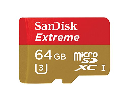4139052057260 - SANDISK EXTREME 64GB MICROSDXC UHS-1 CARD WITH ADAPTER (SDSQXNE-064G-GN6MA)
