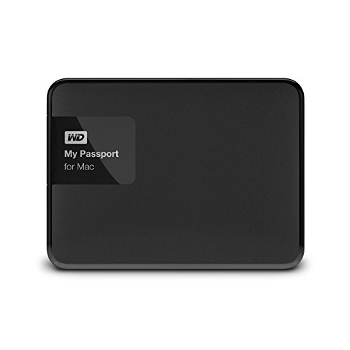 4139052289159 - WD 2TB BLACK MY PASSPORT FOR MAC PORTABLE EXTERNAL HARD DRIVE - USB 3.0 - WDB