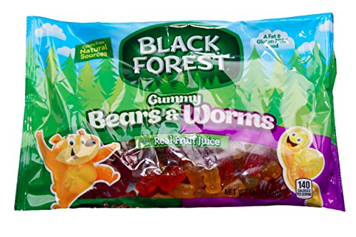 0041420744310 - BLACK FOREST GUMMY BEARS & WORMS COMBO PACK- 14 OZ