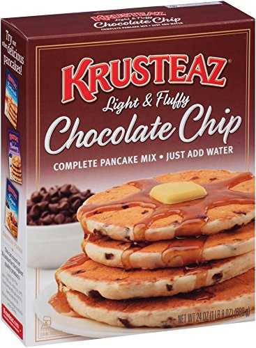 0041449000954 - KRUSTEAZ LIGHT & FLUFFY CHOCOLATE CHIP COMPLETE PANCAKE MIX, 24-OUNCE BOXES (PACK OF 4)