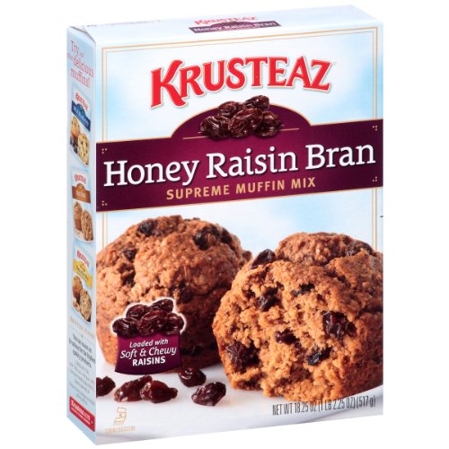 0041449107004 - KRUSTEAZ HONEY RAISIN BRAN SUPREME MUFFIN MIX, 18.25-OUNCE BOXES (PACK OF 12)