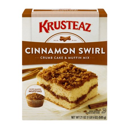 0041449111407 - KRUSTEAZ CINNAMON CRUMB CAKE MIX BOXES