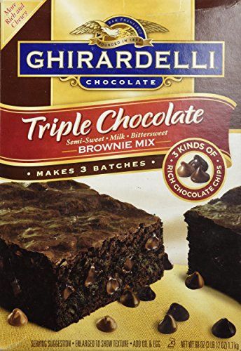 0041449701264 - GHIRARDELLI TRIPLE CHOCOLATE BROWNIE MIX (MAKES 3 BATCHES, 60 OZ BOX)