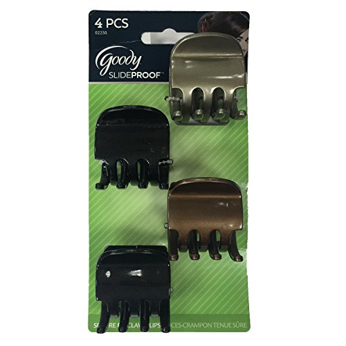 0041457022504 - GOODY - STAYPUT CLAW CLIPS, SLIDE PROOF, 4 COUNT (ASSORTED COLORS)