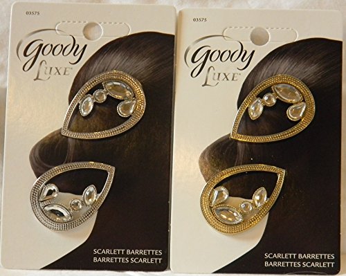 0041457035757 - GOODY LUXE TEAR DROP JEAN WIRE, 2 CT GOLD AND SILVER