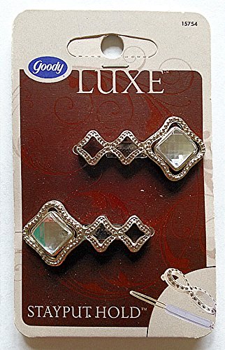 0041457157541 - GOODY LUXE STAYPUT HOLD BARRETTES (CLEAR)
