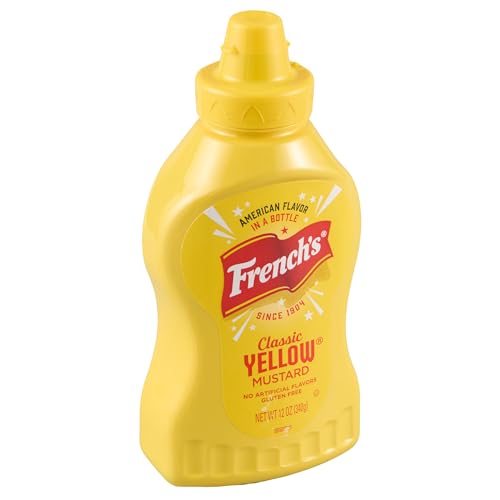 0041500756776 - FRENCHS CLASSIC YELLOW MUSTARD, ONE 12 OUNCE MUSTARD SQUEEZE BOTTLE, BEST FOR TABLETOP ON HOT DOGS, BURGERS, SANDWICHES AND MORE, 12 OUNCE(PACK OF 1)
