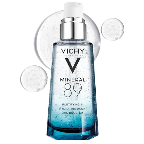 4150127310974 - VICHY MINERAL 89 FORTIFYING & HYDRATING DAILY SKIN BOOSTER | PURE HYALURONIC ACID SERUM FOR FACE | PLUMPS & HYDRATES | REPAIRS SKIN BARRIER| LIGHTWEIGHT MOISTURIZING GEL | FRAGRANCE FREE & OIL-FREE