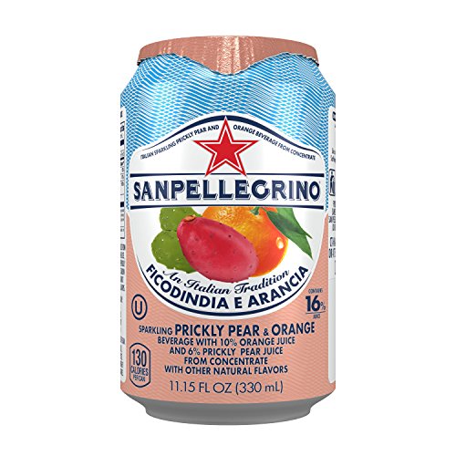 0041508934695 - SAN PELLEGRINO SPARKLING FRUIT BEVERAGES, FICODINDIA/PRICKLY PEAR/ORANGE, 11.15-OUNCE CANS (TOTAL OF 24)