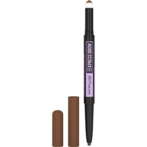 0041554064315 - MAYBELLINE EXPRESS BROW 2-IN-1 PENCIL AND POWDER, EYEBROW MAKEUP, SOFT BROWN, 0.02 FL. OZ.