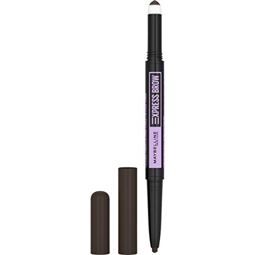 0041554064346 - MAYBELLINE EXPRESS BROW 2-IN-1 PENCIL AND POWDER, EYEBROW MAKEUP, BLACK BROWN, 0.02 FL. OZ.