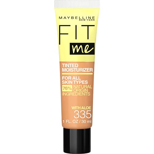 0041554069860 - FIT ME TINTED MOISTURIZER, FRESH FEEL, NATURAL COVERAGE, 12H HYDRATION, EVENS SKIN TONE, CONCEALS IMPERFECTIONS, FOR ALL SKIN TONES AND SKIN TYPES, 335, 1 FL. OZ.