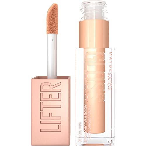 0041554070941 - MAYBELLINE LIFTER GLOSS LIP GLOSS MAKEUP WITH HYALURONIC ACID, HYDRATING, HIGH SHINE, HYDRATED LIPS, FULLER-LOOKING LIPS, BRONZED, SUN, 0.18 FL OZ