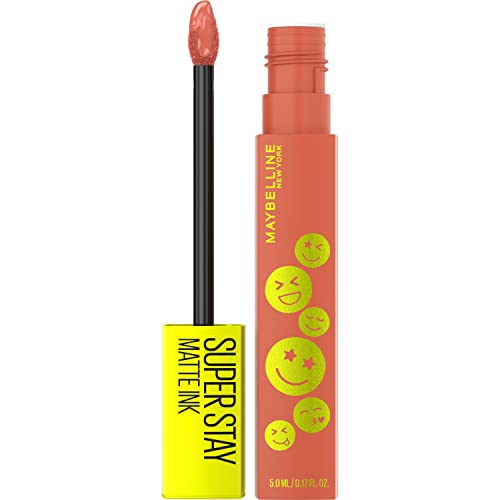 0041554082852 - MAYBELLINE SUPER STAY MATTE INK LIQUID LIP COLOR, MOODMAKERS LIPSTICK COLLECTION, LONG LASTING, TRANSFER PROOF LIP MAKEUP, MEDITATOR, CORAL NUDE, 1 COUNT