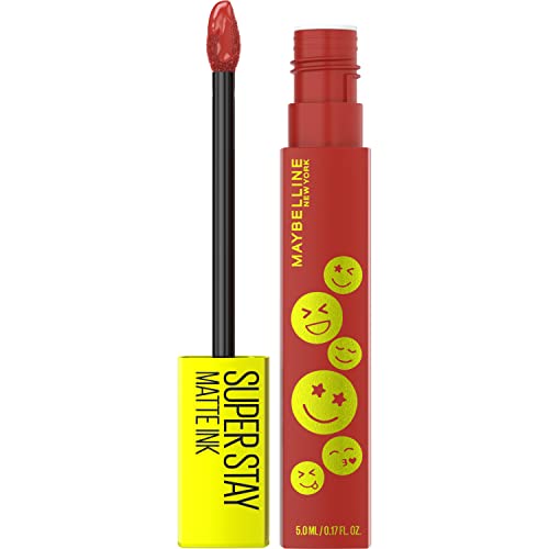 0041554082906 - MAYBELLINE SUPER STAY MATTE INK LIQUID LIP COLOR, MOODMAKERS LIPSTICK COLLECTION, LONG LASTING, TRANSFER PROOF LIP MAKEUP, HARMONIZER, RED BROWN, 1 COUNT