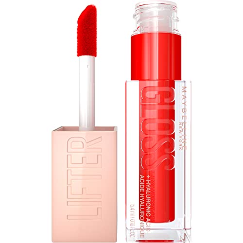0041554085396 - MAYBELLINE NEW YORK LIFTER GLOSS HYDRATING LIP GLOSS WITH HYALURONIC ACID, SWEETHEART, SHEER RED, 1 COUNT