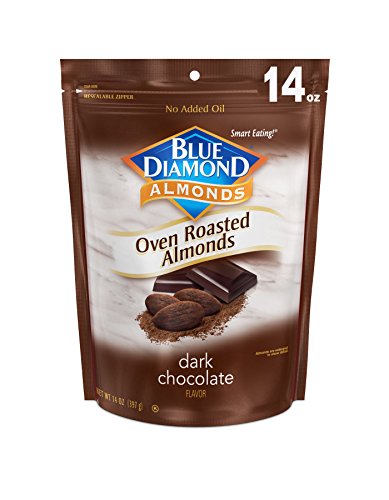 0041570056998 - NATURAL OVEN ROASTED ALMONDS BAG DARK CHOCOLATE