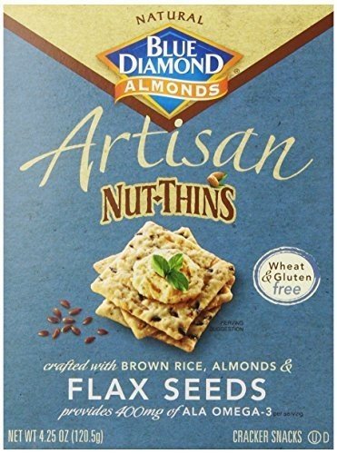 0041570109083 - BLUE DIAMOND NUT-THINS ARTISAN NUT-THINS, FLAX SEED, 4.25 OZ