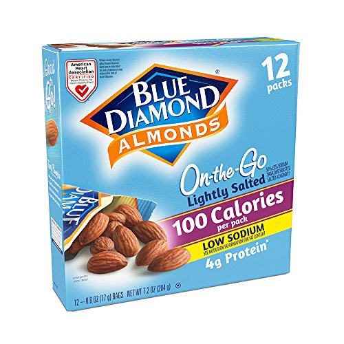 0041570130667 - BLUE DIAMOND ALMONDS ON THE GO 100 CALORIE PACKS, LIGHTLY SALTED, 12 COUNT