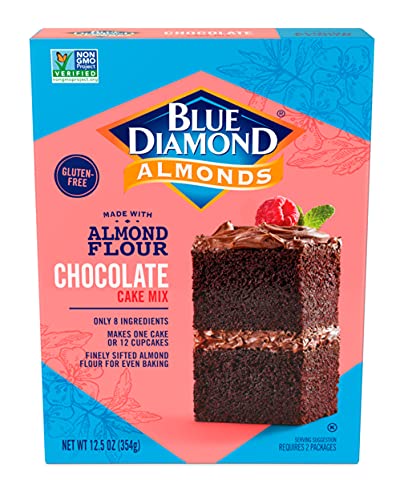 0041570145234 - BLUE DIAMOND, ALMOND FLOUR GLUTEN-FREE BAKING MIX, CHOCOLATE CAKE, 12.5 OUNCE BOX