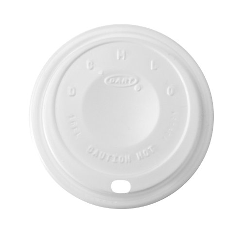 0041594201138 - DART 16EL WHITE CAPPUCCINO PLASTIC LID FIT FOR HOT/COLD FOAM CUP (CASE 1,000)