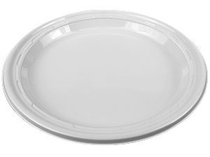 0041594206379 - DART 6PWF 6 WHITE IMPACT PLASTIC DINNERWARE RIGID PLATE (8 PACKS OF 125)