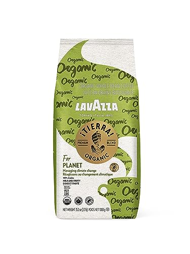 0041953000853 - LAVAZZA ORGANIC TIERRA! WHOLE BEAN COFFEE BLEND,LIGHT ROAST,PREMIUM ARABICA,USDA ORGANIC,CANADA ORGANIC,UTZ & EURO LEAF ORGANIC CERTIFIED;100% SUSTAINABLY GROWN,2.2 POUND (PACK OF 1)-PACKAGE MAY VARY