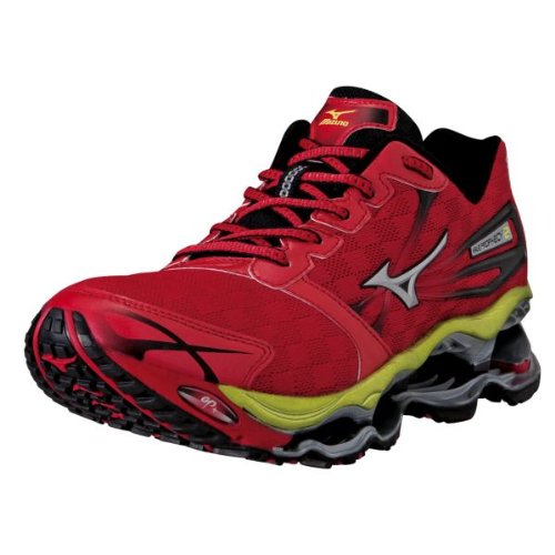 0041969429495 - MIZUNO MEN'S WAVE PROPHECY 2 RUNNING SHOE,RED/SILVER/LIME,11 D US