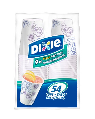 0042000156752 - DIXIE COLD CUPS - 9 OZ - 1 PACKAGE (54 CUPS)