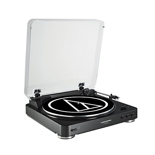 0042005176588 - AUDIO TECHNICA AT-LP60 FULLY AUTOMATIC BELT DRIVEN TURNTABLE- BLACK