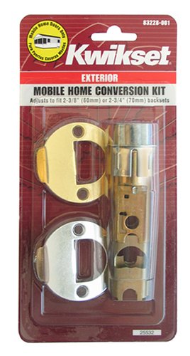 0042049439984 - KWIKSET 22827 CP DL 2WAL DI 3/26 CNV KIT MOBILE HOME EXTERIOR ENTRY LOCK CONVERSION KIT