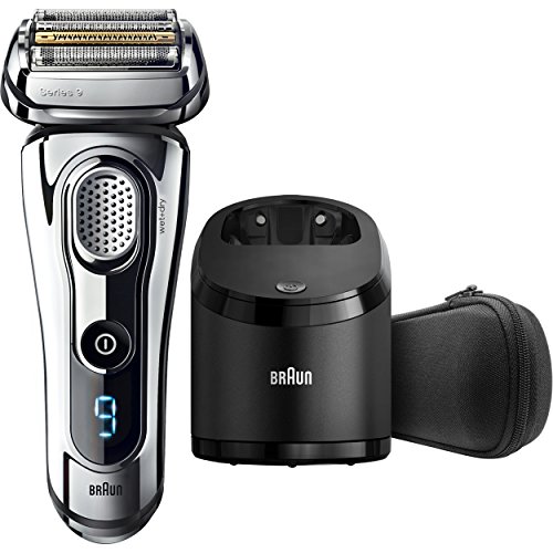 4210201165828 - BRAUN SERIES 9 9290CC WET & DRY ELECTRIC SHAVER FOR MEN WITH CLEAN & CHARGE SYSTEM, PREMIUM SILVER CORDLESS RAZOR, RAZORS, SHAVERS, POP UP TRIMMER, TRAVEL CASE