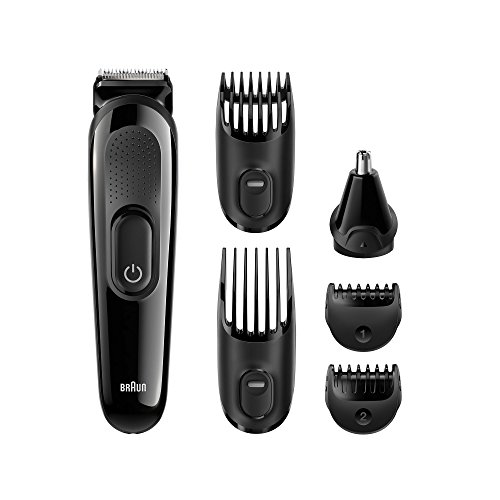 4210201167556 - BRAUN MGK3020 MEN'S BEARD TRIMMER FOR HAIR/HEAD TRIMMING, GROOMING KIT WITH 4 COMBS, 13 LENGTH SETTINGS FOR ULTIMATE PRECISION