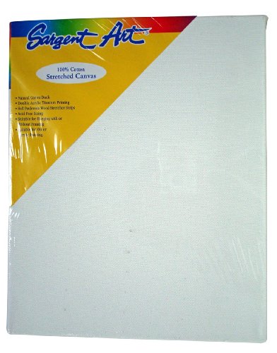 0042229020056 - SARGENT ART 90-2005 16X20-INCH STRETCHED CANVAS, 100% COTTON DOUBLE PRIMED