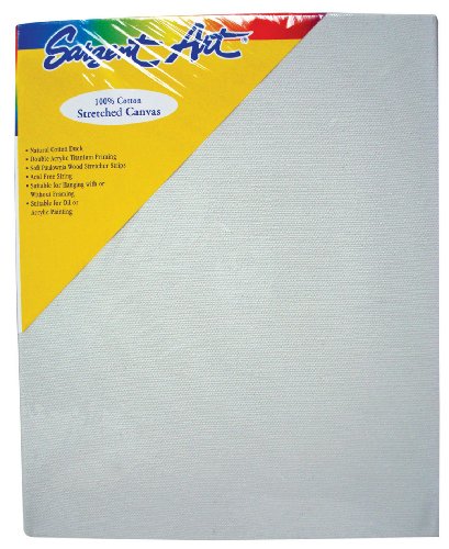 0042229020087 - SARGENT ART 90-2008 20X30-INCH STRETCHED CANVAS, 100% COTTON DOUBLE PRIMED