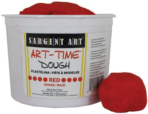 0042229533204 - SARGENT ART 85-3320 3-POUND ART-TIME DOUGH, RED