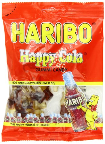 0042238323636 - HARIBO GUMMI CANDY, HAPPY COLA, 5-OUNCE BAGS (PACK OF 12)