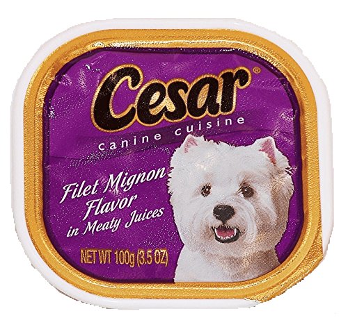 0042282254511 - CESAR DOG FOOD CANINE CUISINE FILET MIGNON 3.5 OZ EACH