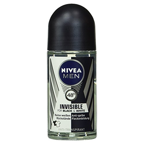 0000042299424 - NIVEA DEO MEN INVISIBLE FOR BLACK & WHITE ROLL ON 1.69 FL.OZ. MADE IN GERMANY