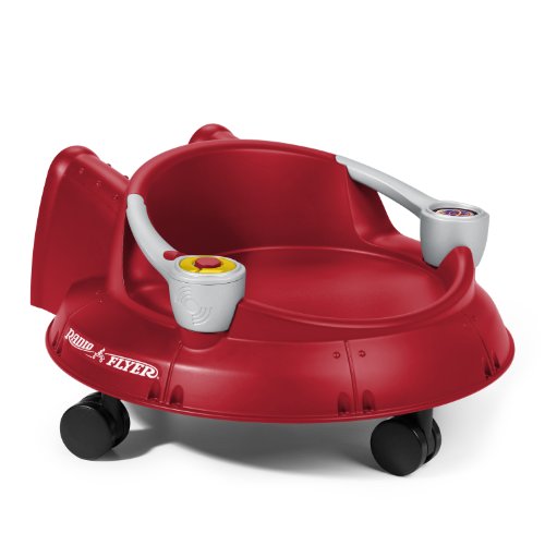 0042385100531 - RADIO FLYER SPIN N SAUCER WITH ELECTRONICS, RED