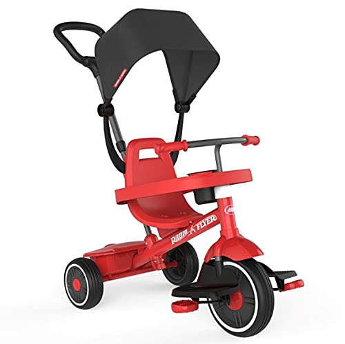 0042385115344 - RADIO FLYER PEDAL & PUSH STROLL N TRIKE, RED, AGES 1-5 (AMAZON EXCLUSIVE)