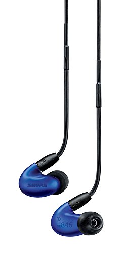 0042406468596 - SHURE SE846-BLU SOUND ISOLATING EARPHONES WITH QUAD HIGH DEFINITION MICRODRIVERS AND TRUE SUBWOOFER