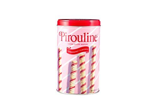 0042456000098 - PIROULINE ROLLED WAFERS, STRAWBERRY, 14 OZ TIN (1COUNT), , 1 COUNT (PACK OF 6)