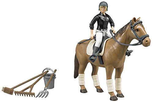 4250350986707 - BRUDER HORSE - WOMAN AND RIDING ACCESSORIES FIGURE SET