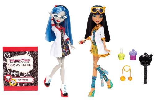 4250656350318 - MONSTER HIGH MAD SCIENCE CLEO DE NILE & GHOULIA YELPS 2-PACK