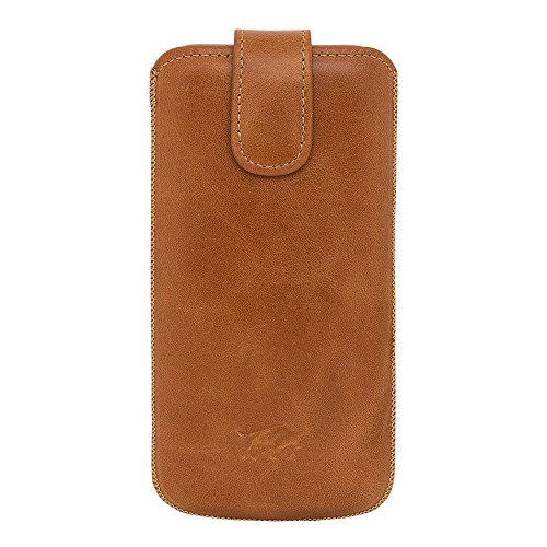 4251042582320 - SOLO PELLE IPHONE 6/6S LEATHER CASE COVER MULTY GENUINE LEATHER. PREMIUM ACCESSORY FOR THE ORIGINAL APPLE IPHONE 6/6S (COGNAC BROWN)