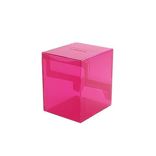 4251715413630 - GAMEGENIC BASTION 100+ XL DECK BOX - COMPACT, SECURE, AND PERFECTLY ORGANIZED FOR YOUR TRADING CARDS! SAFELY PROTECTS 100+ DOUBLE-SLEEVED CARDS, PINK COLOR, MADE